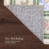 image:imageLaura Ashley Washable Printed Velvet Rug Eden 6 x 9 Rug Area Lt Grey MultiBennetts Ivory