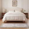 image:imageLaura Ashley Washable Printed Velvet Rug Eden 6 x 9 Rug Area Lt Grey MultiBennetts Ivory