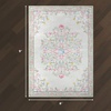image:imageLaura Ashley Washable Printed Velvet Rug Eden 6 x 9 Rug Area Lt Grey MultiBennetts Ivory
