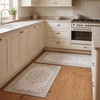 image:imageLaura Ashley Washable Printed Velvet Rug Eden 6 x 9 Rug Area Lt Grey MultiBennetts Ivory