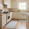 image:imageLaura Ashley Washable Printed Velvet Rug Eden 6 x 9 Rug Area Lt Grey MultiEden Trellis Grey
