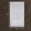 image:imageLaura Ashley Washable Printed Velvet Rug Eden 6 x 9 Rug Area Lt Grey MultiEden Trellis Grey
