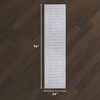 image:imageLaura Ashley Washable Printed Velvet Rug Eden 6 x 9 Rug Area Lt Grey MultiEden Trellis Grey