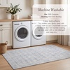 image:imageLaura Ashley Washable Printed Velvet Rug Eden 6 x 9 Rug Area Lt Grey MultiEden Trellis Grey