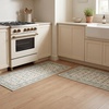 image:imageLaura Ashley Washable Printed Velvet Rug Eden 6 x 9 Rug Area Lt Grey MultiEmberlee Sage