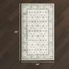 image:imageLaura Ashley Washable Printed Velvet Rug Eden 6 x 9 Rug Area Lt Grey MultiEmberlee Sage