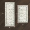 image:imageLaura Ashley Washable Printed Velvet Rug Eden 6 x 9 Rug Area Lt Grey MultiEmberlee Sage