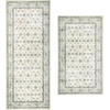 image:imageLaura Ashley Washable Printed Velvet Rug Eden 6 x 9 Rug Area Lt Grey MultiEmberlee Sage