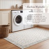 image:imageLaura Ashley Washable Printed Velvet Rug Eden 6 x 9 Rug Area Lt Grey MultiEmberlee Sage