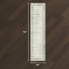 image:imageLaura Ashley Washable Printed Velvet Rug Eden 6 x 9 Rug Area Lt Grey MultiEmberlee Sage