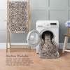 image:imageLaura Ashley Washable Scalloped 26 x 45 Sage Leaf Vines Design Skid Resistant Accent Rug  Durable Cotton Blend Indoor RugAustell Charcoal