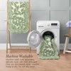 image:imageLaura Ashley Washable Scalloped 26 x 45 Sage Leaf Vines Design Skid Resistant Accent Rug  Durable Cotton Blend Indoor RugLeaf Vine Sage Green