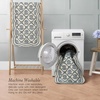 image:imageLaura Ashley Washable Scalloped 26 x 45 Sage Leaf Vines Design Skid Resistant Accent Rug  Durable Cotton Blend Indoor RugTulip Teal