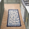 image:imageLaura Ashley Cotton Crochet Border Moored Garden Pale Poppy Floral Machine Washable amp Slip Resistant 18 x 5 Runner RugSummer Palace Indigo Floral