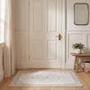 image:imageLaura Ashley Washable Printed Velvet Rug Eden 6 x 9 Rug Area Lt Grey MultiBennetts Ivory