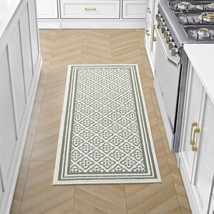 image:imageLaura Ashley All Loop Tufted 3x5 Washable SkidResistant Accent Rug  Ivory MarwoodIsla Twotone IvorySage