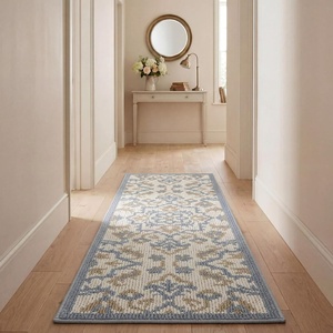 image:imageLaura Ashley All Loop Tufted 3x5 Washable SkidResistant Accent Rug  Ivory MarwoodMarwood Blue