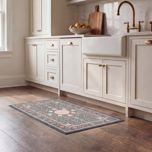 image:imageLaura Ashley Annecy Imagine Printed Chenille NonSlip Washable Rug Navy Multi 710x 10 Area RugVictora Navy