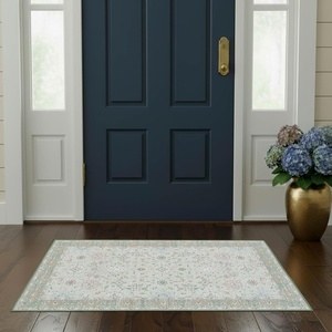 image:imageLaura Ashley Beige Multi Oastbrook Flowers Floral Machine Washable amp Slip Resistant 22 x 6 Runner RugAure Sage