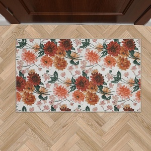 image:imageLaura Ashley Beige Multi Oastbrook Flowers Floral Machine Washable amp Slip Resistant 22 x 6 Runner RugBeige Dahlias Floral