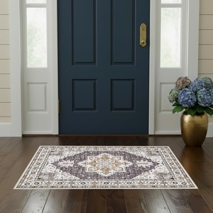 image:imageLaura Ashley Beige Multi Oastbrook Flowers Floral Machine Washable amp Slip Resistant 22 x 6 Runner RugFlorence Taupe