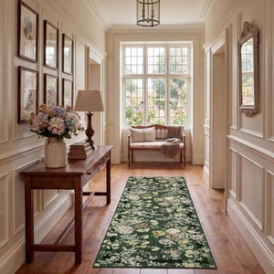 image:imageLaura Ashley Beige Multi Oastbrook Flowers Floral Machine Washable amp Slip Resistant 22 x 6 Runner RugSerene Dream Olive Multi