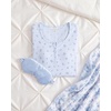 image:imageLaura Ashley Womens Nightgown Ribbed Knit Short Sleeve Henley SleepshirtBlue Floral