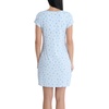 image:imageLaura Ashley Womens Nightgown Ribbed Knit Short Sleeve Henley SleepshirtBlue Floral