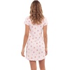 image:imageLaura Ashley Womens Nightgown Ribbed Knit Short Sleeve Henley SleepshirtPink Pumpkin Bow