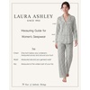 image:imageLaura Ashley Womens Plush Knit Pajamas 2 Piece Ultra Soft Brushed Long Sleeve Button Down Top and Pants Sleepwear SetEmerald Damask