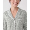 image:imageLaura Ashley Womens Plush Knit Pajamas 2 Piece Ultra Soft Brushed Long Sleeve Button Down Top and Pants Sleepwear SetEmerald Damask