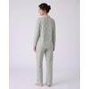 image:imageLaura Ashley Womens Plush Knit Pajamas 2 Piece Ultra Soft Brushed Long Sleeve Button Down Top and Pants Sleepwear SetEmerald Damask