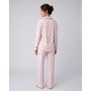 image:imageLaura Ashley Womens Plush Knit Pajamas 2 Piece Ultra Soft Brushed Long Sleeve Button Down Top and Pants Sleepwear SetPink Ditsy Floral
