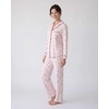 image:imageLaura Ashley Womens Plush Knit Pajamas 2 Piece Ultra Soft Brushed Long Sleeve Button Down Top and Pants Sleepwear SetPink Ditsy Floral