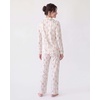 image:imageLaura Ashley Womens Plush Knit Pajamas 2 Piece Ultra Soft Brushed Long Sleeve Button Down Top and Pants Sleepwear SetRose Stripe