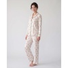 image:imageLaura Ashley Womens Plush Knit Pajamas 2 Piece Ultra Soft Brushed Long Sleeve Button Down Top and Pants Sleepwear SetRose Stripe